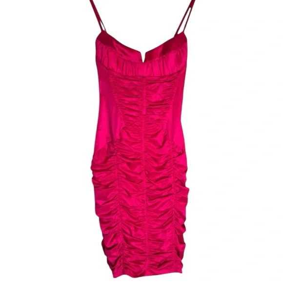 bebe | Dresses | Bebe Ruched Pink Y2k Barbie Bodycon Dress Size Medium Hot  Girl Vintage | Poshmark